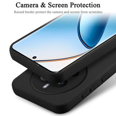 Realme 12 Pro silikondeksel case (svart)