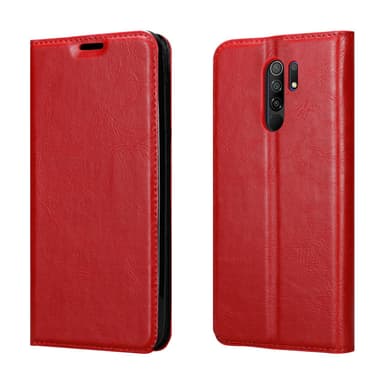 Xiaomi RedMi 9 lommebokdeksel case (rød)