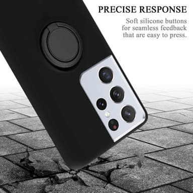 Deksel Samsung Galaxy S22 ULTRA Ring Case (svart)