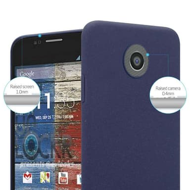 Motorola MOTO G2 Hardt Deksel Cover (blå)
