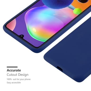 Deksel Samsung Galaxy A31 Silikon cover (blå)
