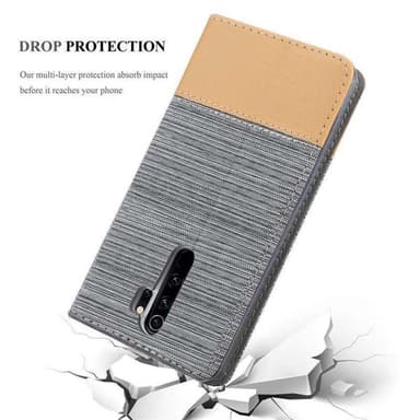 Xiaomi RedMi NOTE 8 PRO lommebokdeksel etui (grå)