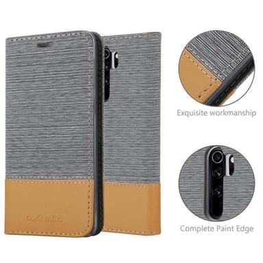 Xiaomi RedMi NOTE 8 PRO lommebokdeksel etui (grå)