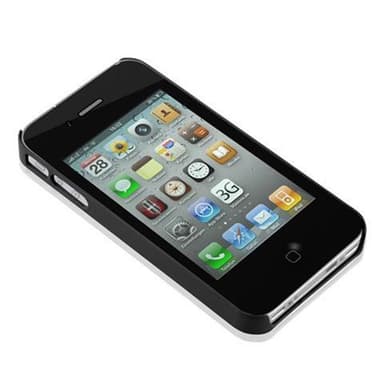 iPhone 4 / 4S Hardt Deksel Cover (svart)