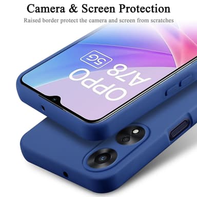 OPPO A78 5G silikondeksel case (Blå)