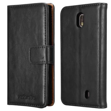 Nokia 1 2018 lommebokdeksel etui (svart)