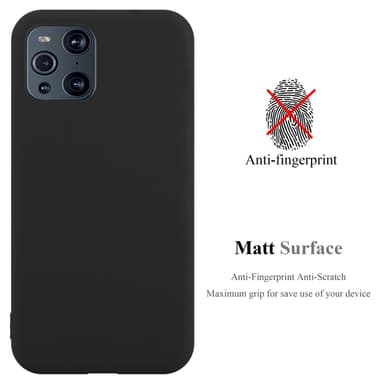 Deksel Oppo FIND X3 PRO Silikon cover (svart)