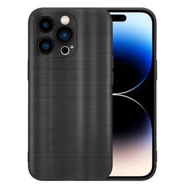 iPhone 14 PRO MAX Silikondeksel Beskyttelse (svart)