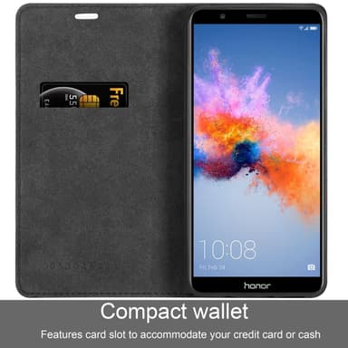 Honor 7X lommebokdeksel case (svart)