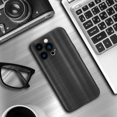 iPhone 14 PRO MAX Silikondeksel Beskyttelse (svart)