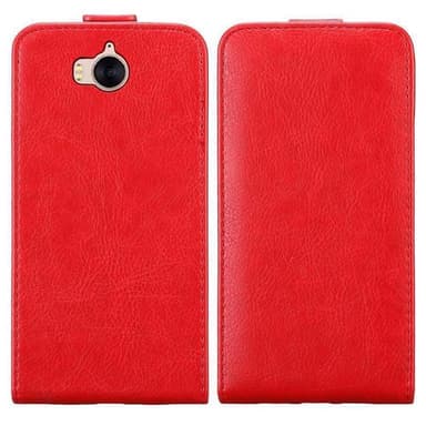 Huawei Y5 2017 / Y6 2017 deksel flip cover (rød)