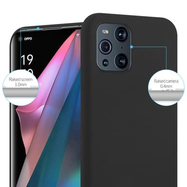 Deksel Oppo FIND X3 PRO Silikon cover (svart)