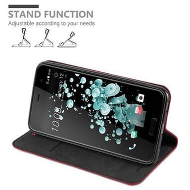HTC U PLAY lommebokdeksel case (rød)