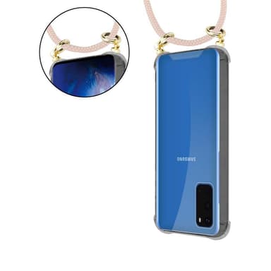 Samsung Galaxy S20 Deksel med Halskjede (rosa)