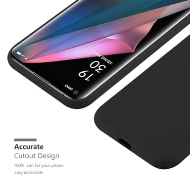 Deksel Oppo FIND X3 PRO Silikon cover (svart)