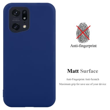 Deksel Oppo FIND X5 PRO Silikon cover (blå)