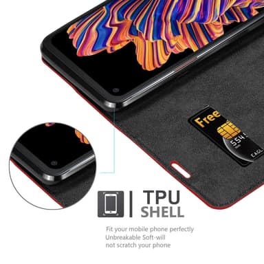 Samsung Galaxy XCover PRO lommebokdeksel case (rød)