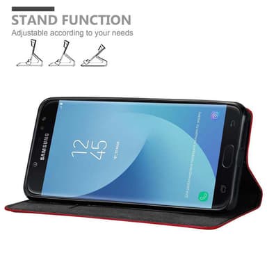 Samsung Galaxy J7 2018 lommebokdeksel case (rød)