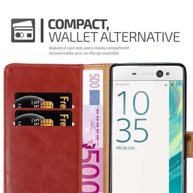 Sony Xperia XA lommebokdeksel etui (rød)