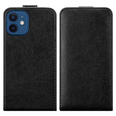 iPhone 12 / 12 PRO deksel flip cover (svart)