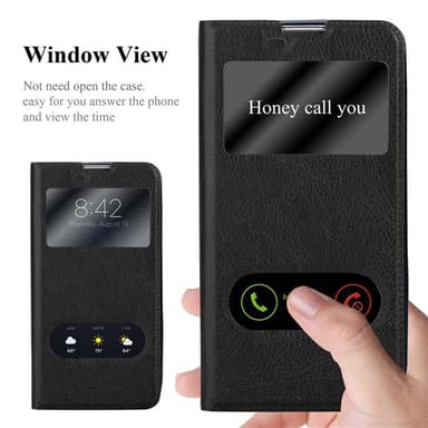 LG K10 2016 lommebokdeksel cover (svart)