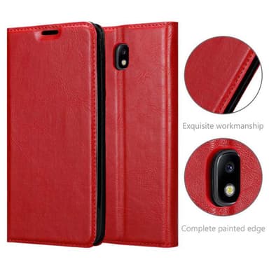 Samsung Galaxy J7 2018 lommebokdeksel case (rød)