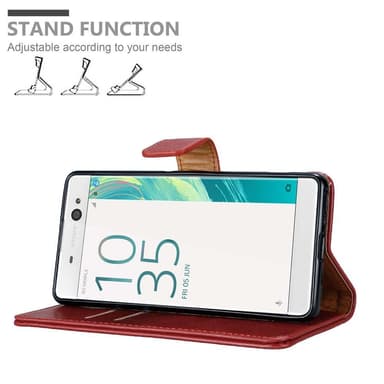 Sony Xperia XA lommebokdeksel etui (rød)