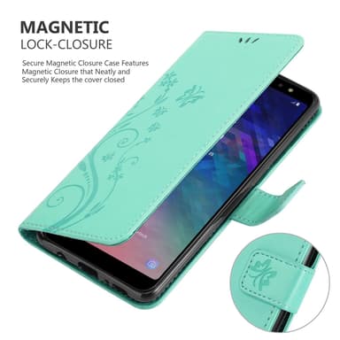 Samsung Galaxy A6 PLUS 2018 lommebokdeksel Blomster