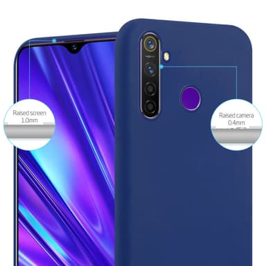 Deksel Realme 5 / 5i / 6i / C3 Silikon cover (blå)