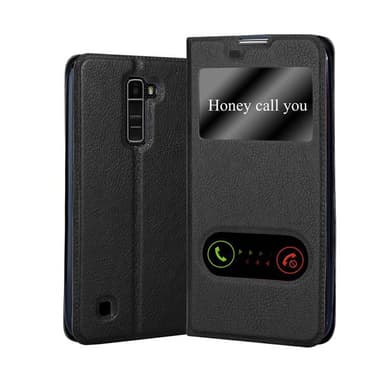 LG K10 2016 lommebokdeksel cover (svart)