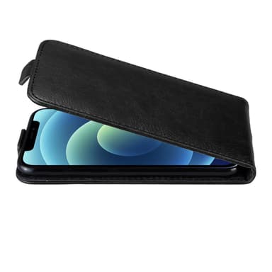 iPhone 12 / 12 PRO deksel flip cover (svart)
