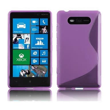 Nokia Lumia 820 silikondeksel case (lilla)