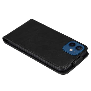 iPhone 12 / 12 PRO deksel flip cover (svart)