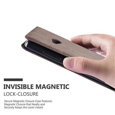 Nokia Lumia 535 lommebokdeksel case (brun)