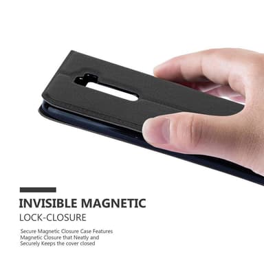 LG K10 2016 lommebokdeksel cover (svart)