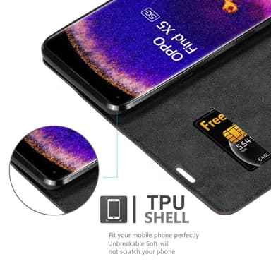 Oppo FIND X5 lommebokdeksel case (brun)