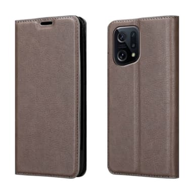 Oppo FIND X5 lommebokdeksel case (brun)