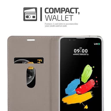 LG STYLUS 2 lommebokdeksel etui (grå)