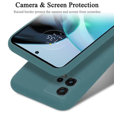 Motorola MOTO G72 silikondeksel case (grønn)