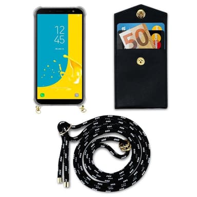 Samsung Galaxy J6 2018 Deksel med Halskjede (svart)
