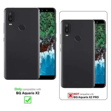 BQ Aquaris X2 lommebokdeksel case (rød)
