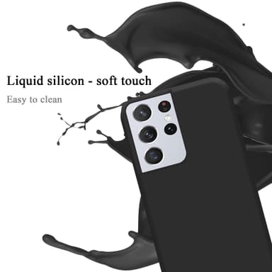 Samsung Galaxy S21 ULTRA silikondeksel case (svart)