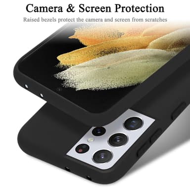 Samsung Galaxy S21 ULTRA silikondeksel case (svart)