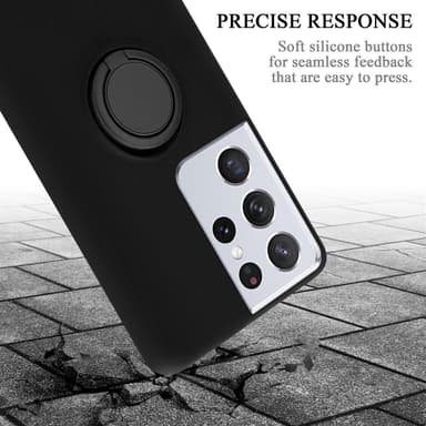 Deksel Samsung Galaxy S21 ULTRA Ring Case (svart)