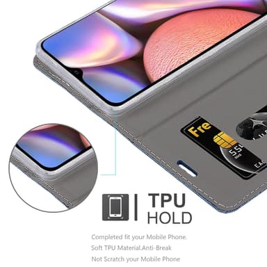 Samsung Galaxy A10s / M01s lommebokdeksel etui (blå)