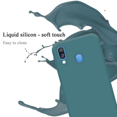 Samsung Galaxy A40 silikondeksel case (grønn)
