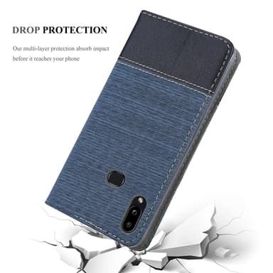 Samsung Galaxy A10s / M01s lommebokdeksel etui (blå)