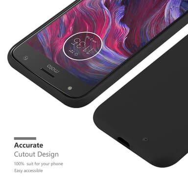 Deksel Motorola MOTO X4 Silikon cover (svart)