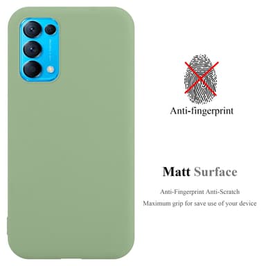 Deksel Oppo FIND X3 LITE Silikon cover (grønn)
