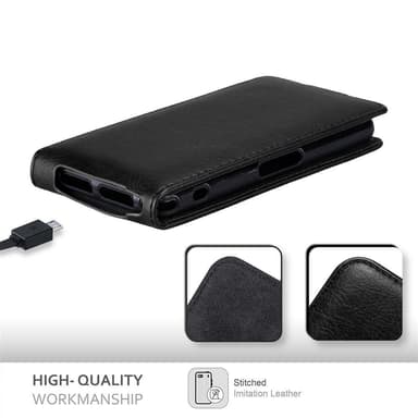 Sony Xperia Z1 COMPACT deksel flip cover (svart)